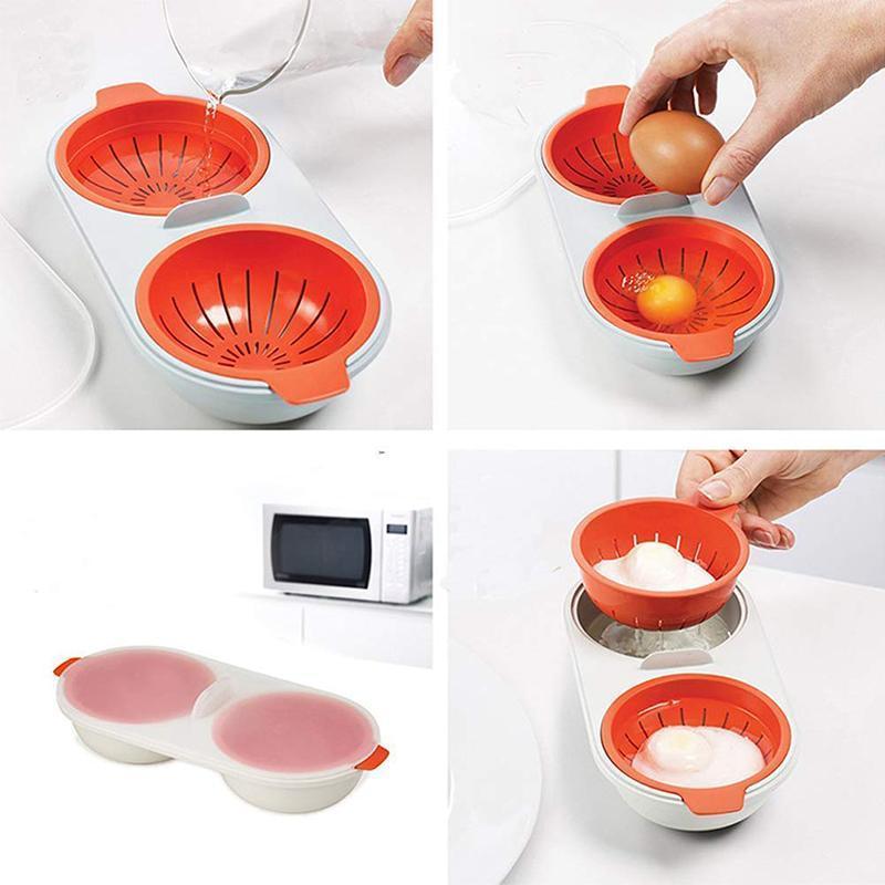 Portable egg cooker for microwave-EchoDecor