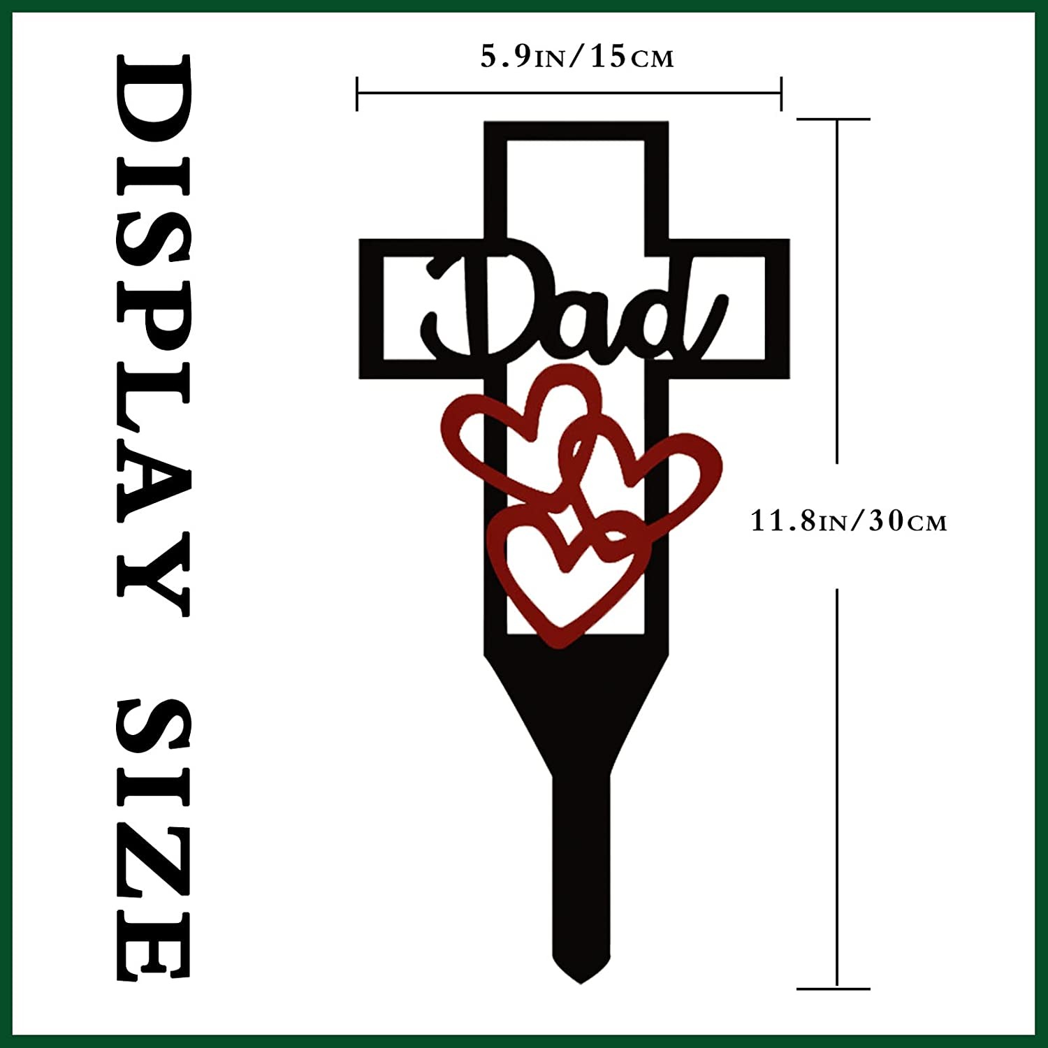 Sale Ends Today 50%OFF - Cemetery Memorial Cross Stake for Parents-EchoDecor