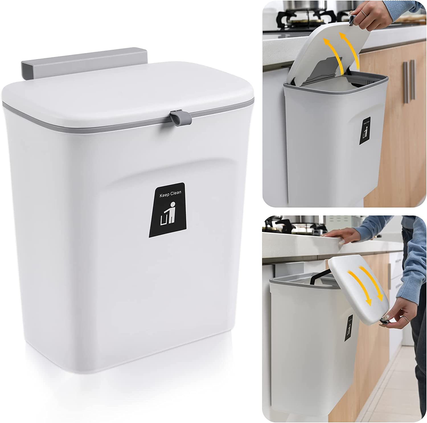 Hanging Kitchen Bin with Lid(Buy 2 Free Shipping)-EchoDecor