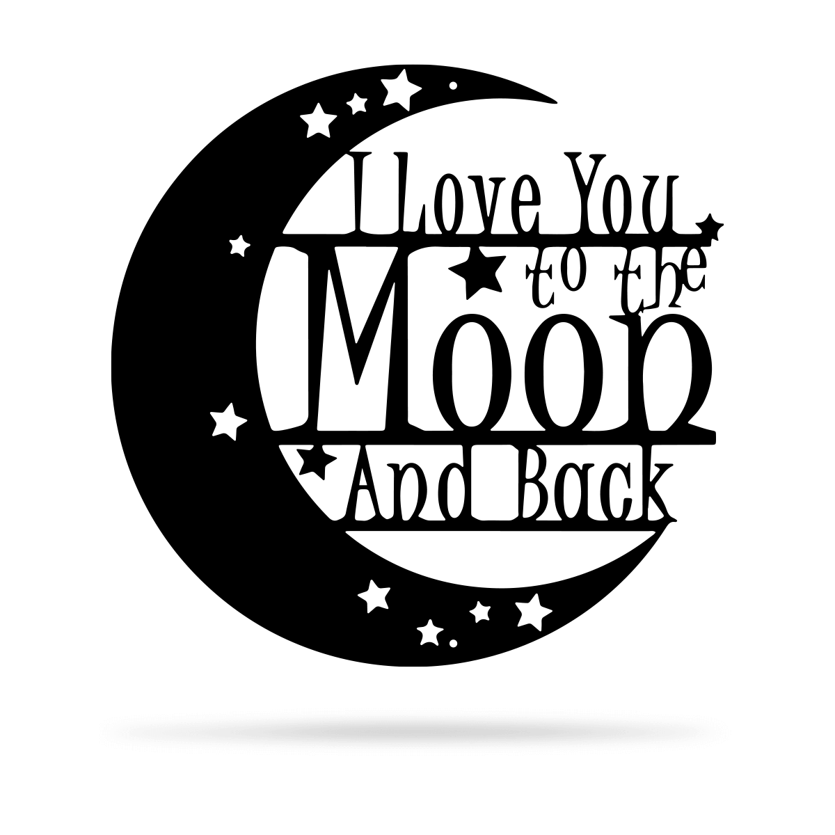 Love You To The Moon Wall Art - 2nd Ed-EchoDecor