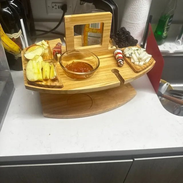 🍷Portable Wooden Outdoor Picnic Wine Table-EchoDecor