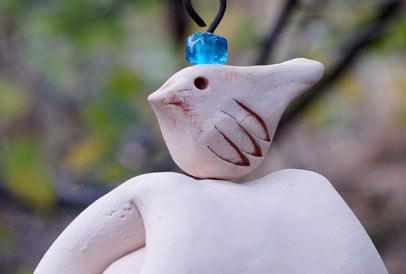 Ceramic Wind Chimes Rustic Garden Decor-EchoDecor