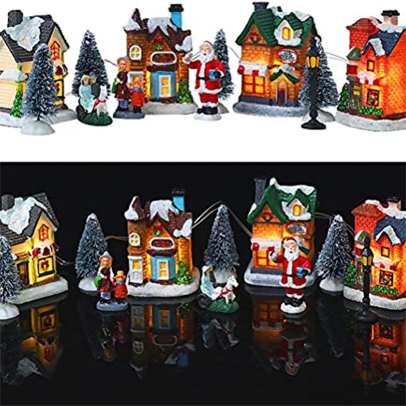 🎄Christmas Pre-sale-50% Off🏡Christmas Village LED Light Miniature House Set (10 Pcs)-EchoDecor