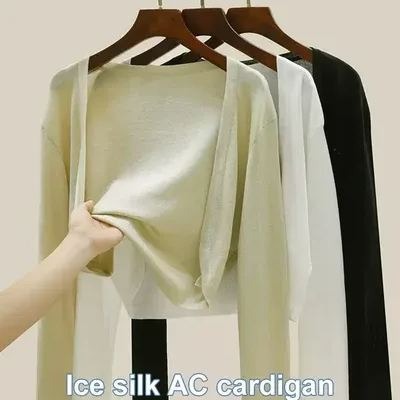 🔥2023 SUMMER SALE--WOMEN'S THIN ICE SILK COAT SHAWL