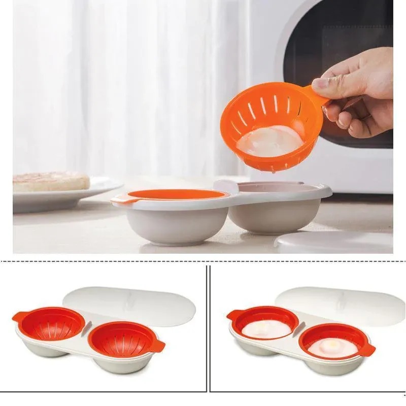 Portable egg cooker for microwave-EchoDecor