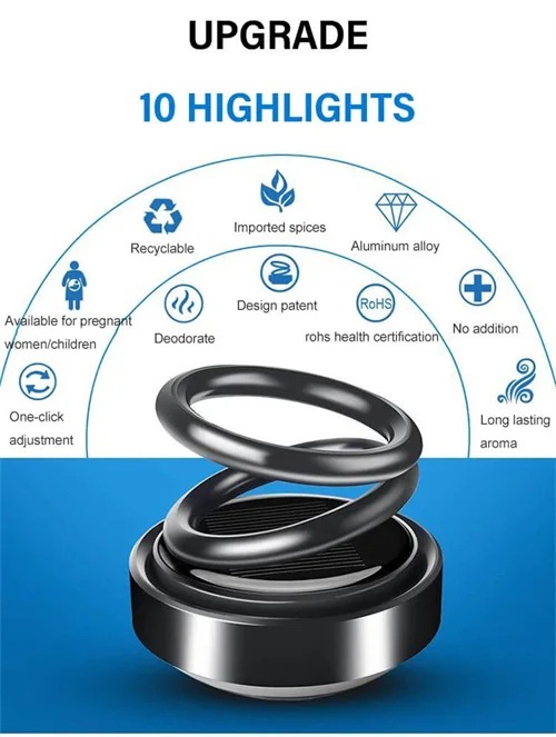 (🔥 Last Day Promotion - 50% OFF) Solar Power Car Perfume Diffuser-EchoDecor