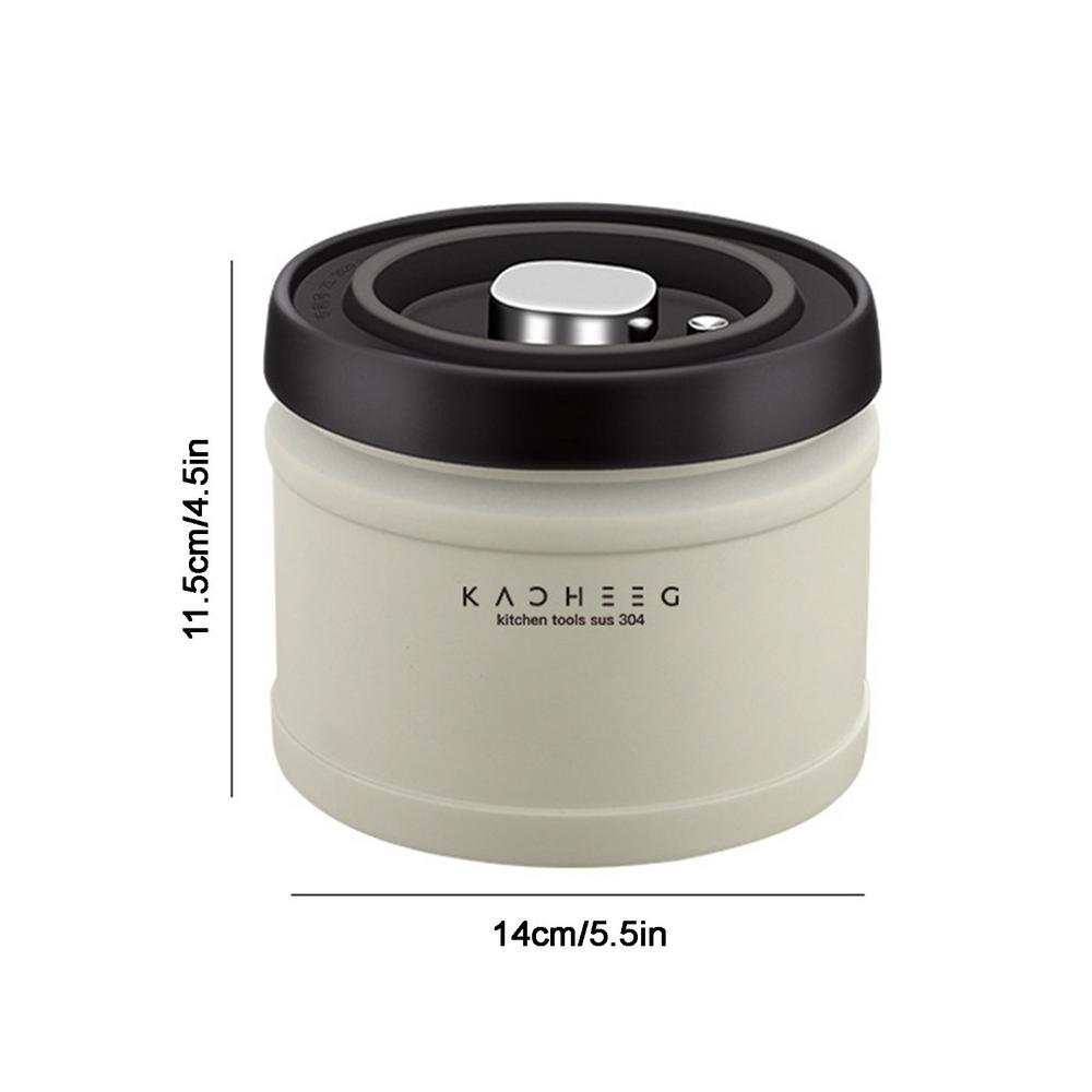 Coffee Canister with Vacuum Pump Stainless Steel-EchoDecor