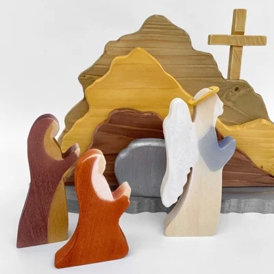 🔥Easter Hot Sale 50% OFF🔥 Jesus Tomb-Easter Scene Wooden Decoration-EchoDecor