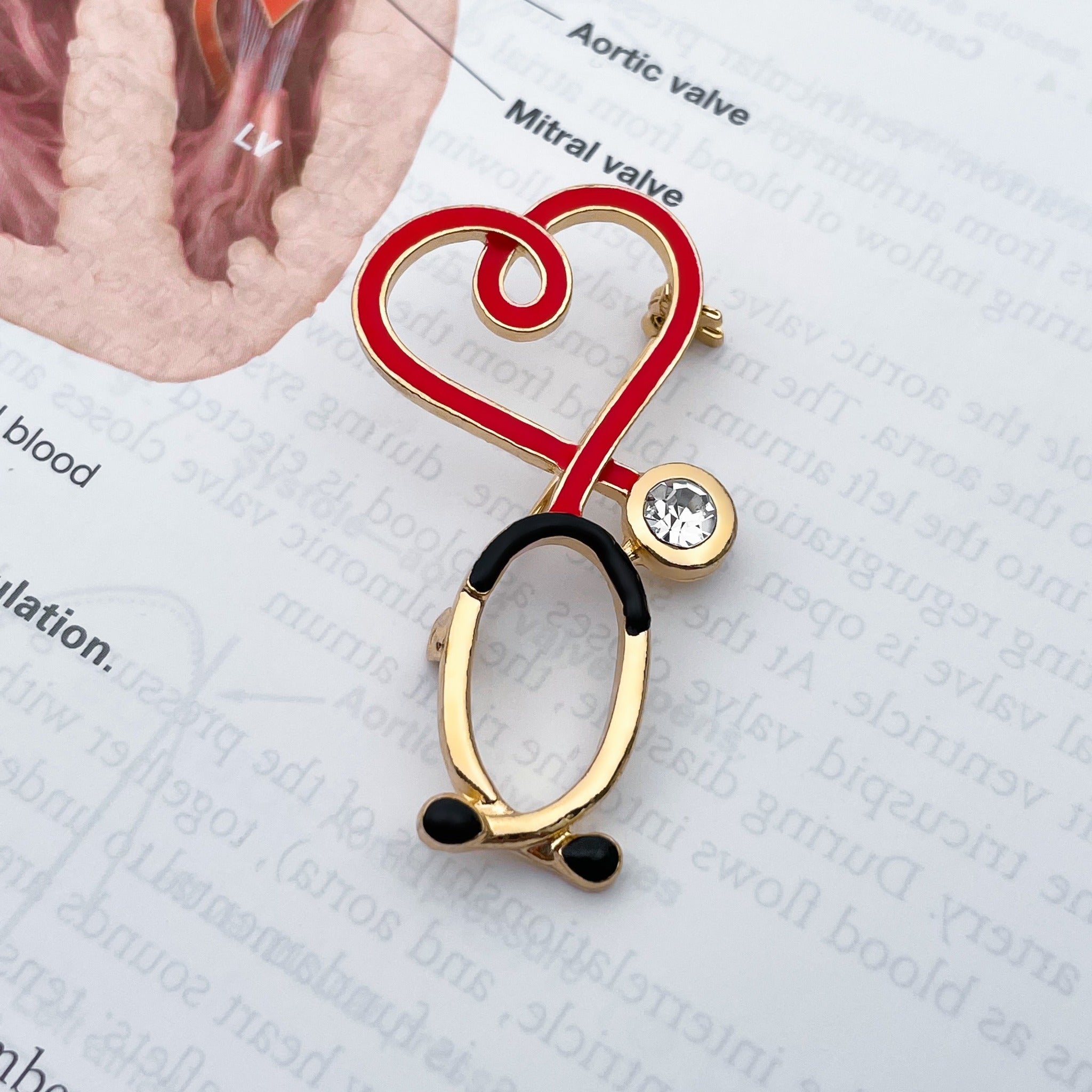 ✨Stethoscope Heartbeat Pin❤️-EchoDecor