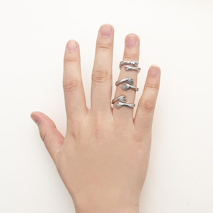 ❤️ADJUSTABLE COUPLE HUG RING-🎁BEST GIFT-EchoDecor