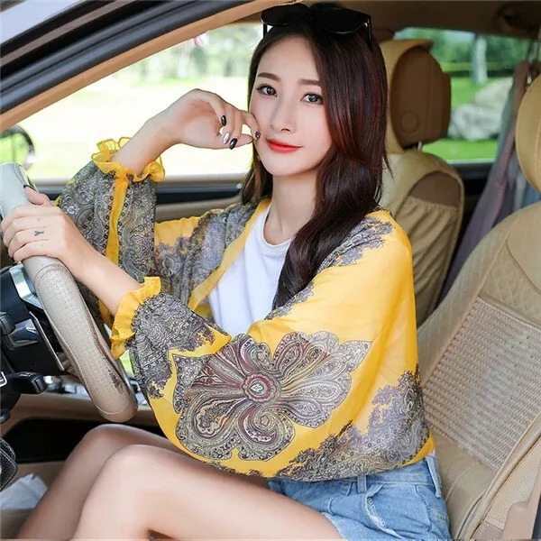 🔥2023 Summer Hot Sale-Driving/Traveling UV-Protective Shawl For Ladies-EchoDecor