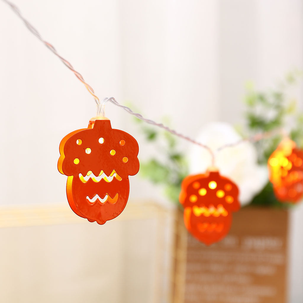 Metal Pine Cone String Lights-EchoDecor