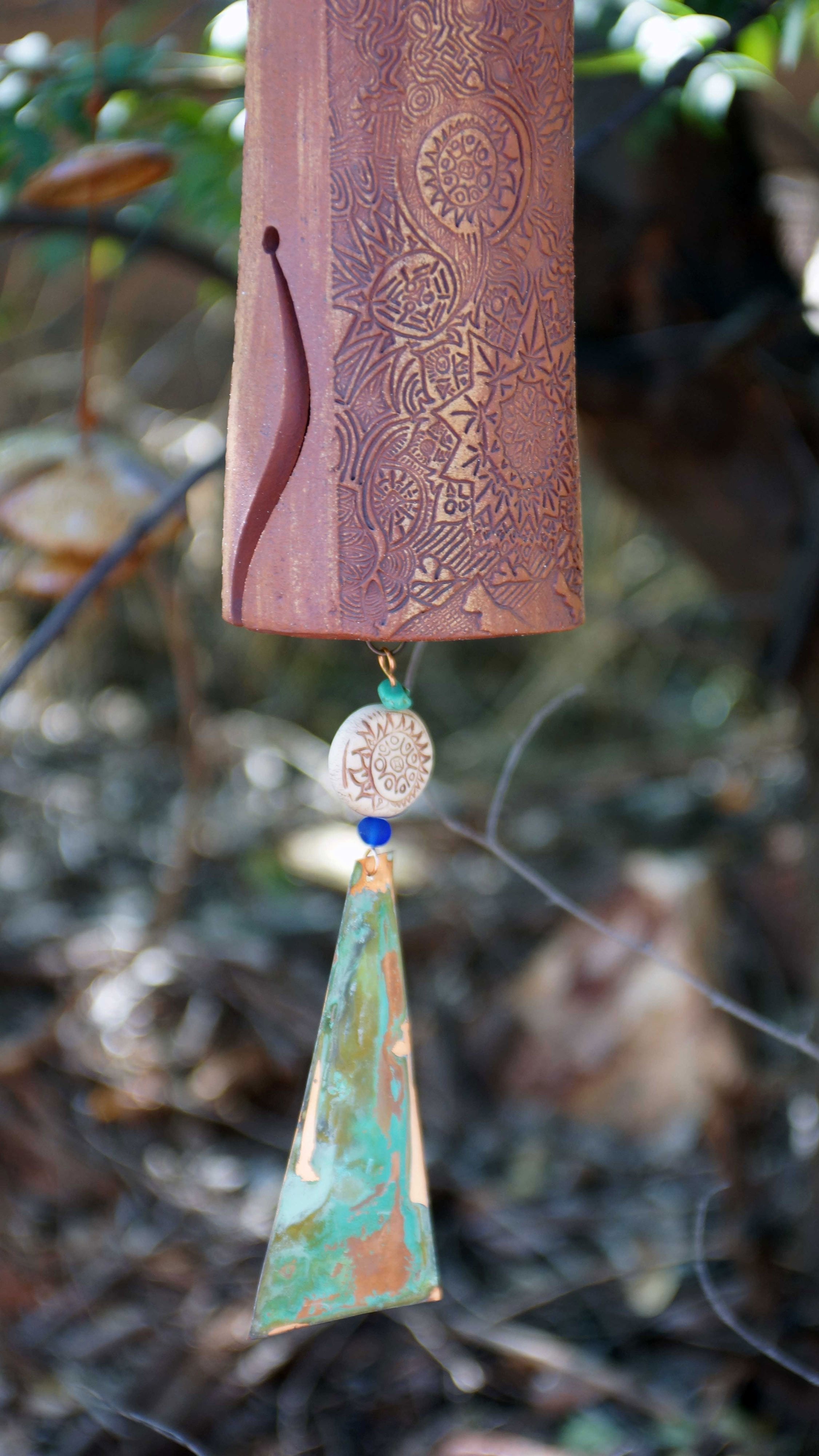 Bereavement Gift Wind Chime with Bird Sculpture-EchoDecor