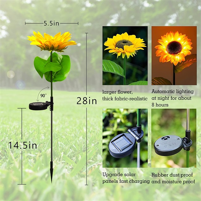 🌻Solar Sunflower Outdoor Garden Light-EchoDecor