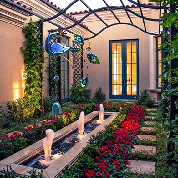 Peacock Garden Wind Chime-EchoDecor