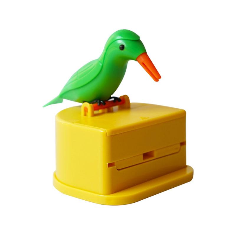 Creative Automatic Toothpick Box Cartoon Bird-EchoDecor