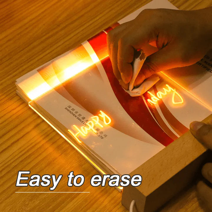 Lighted Message Writing Board With Pen-EchoDecor