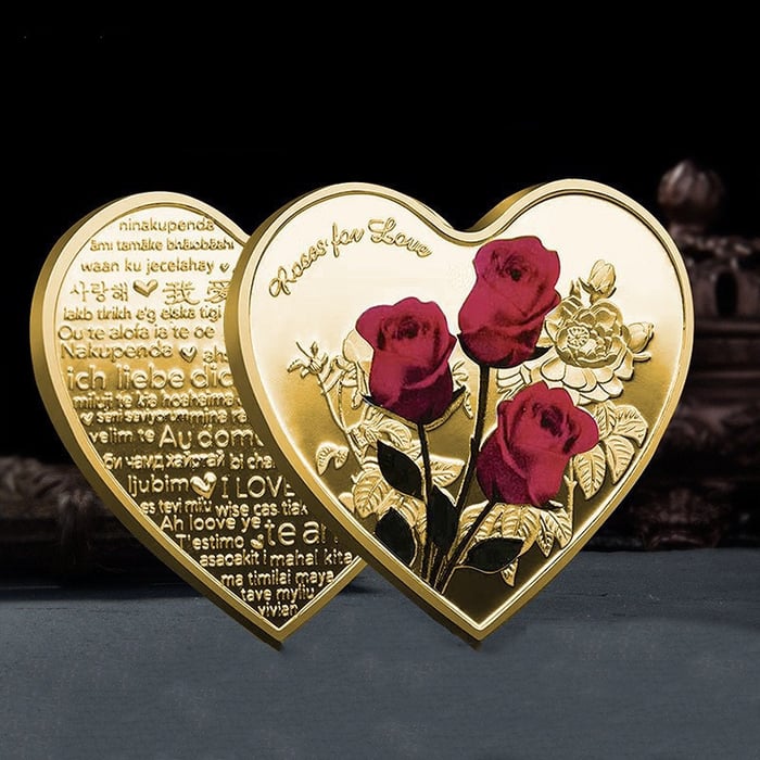 💕Early Valentine's Day Hot Sale- Heart Shaped Commemorative Coin💕-EchoDecor