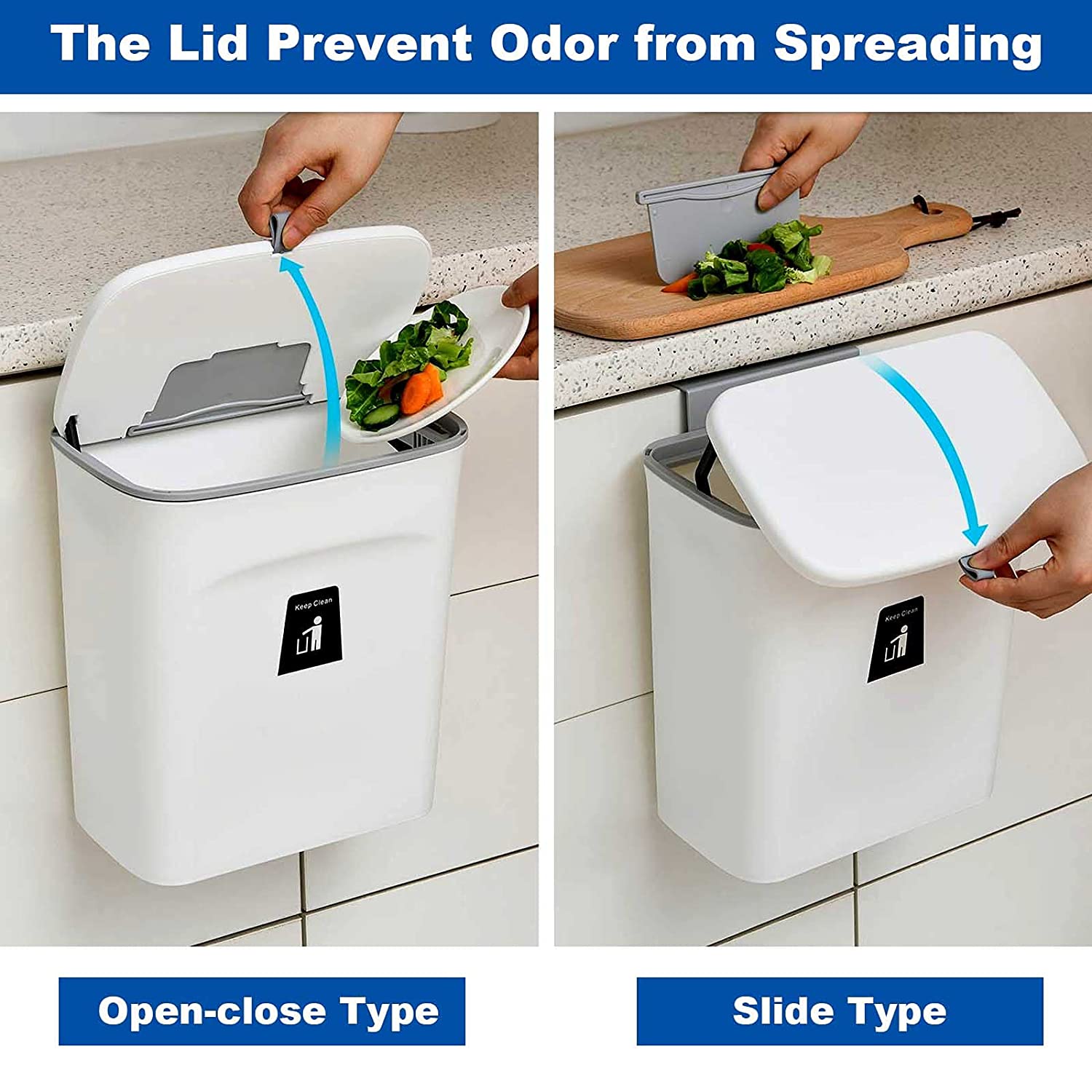 Hanging Kitchen Bin with Lid(Buy 2 Free Shipping)-EchoDecor