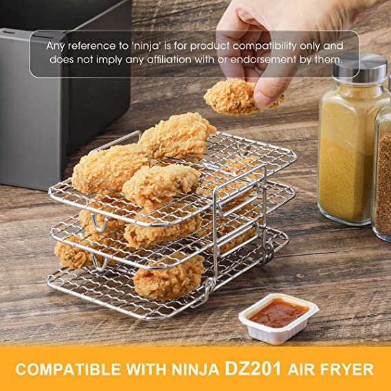 304 Stainless Steel Multi-Layer Dehydrator Rack Toast Rack Air Fryer-EchoDecor