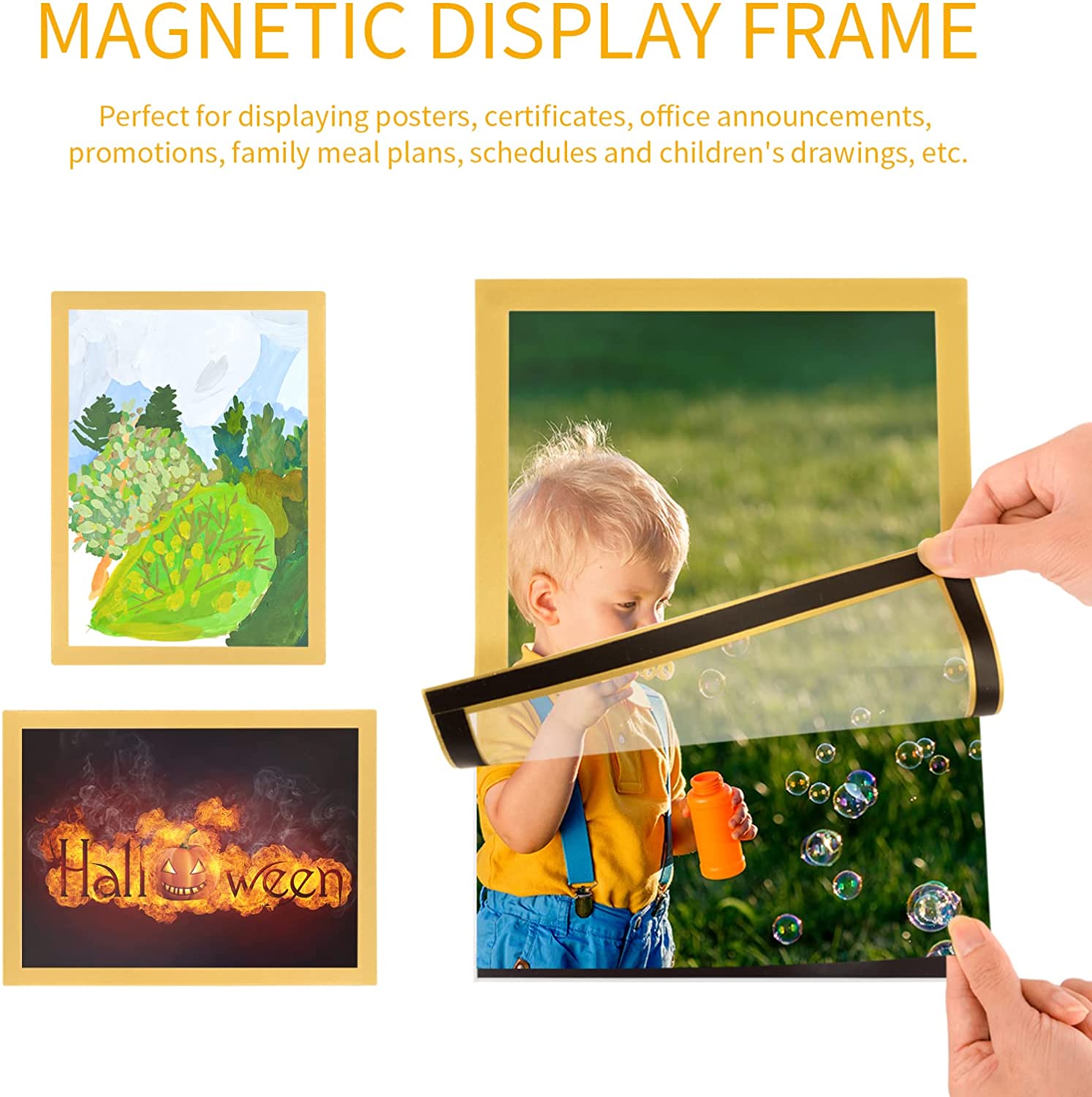 Self Adhesive Magnetic Sign Holder(Buy More Save More)-EchoDecor