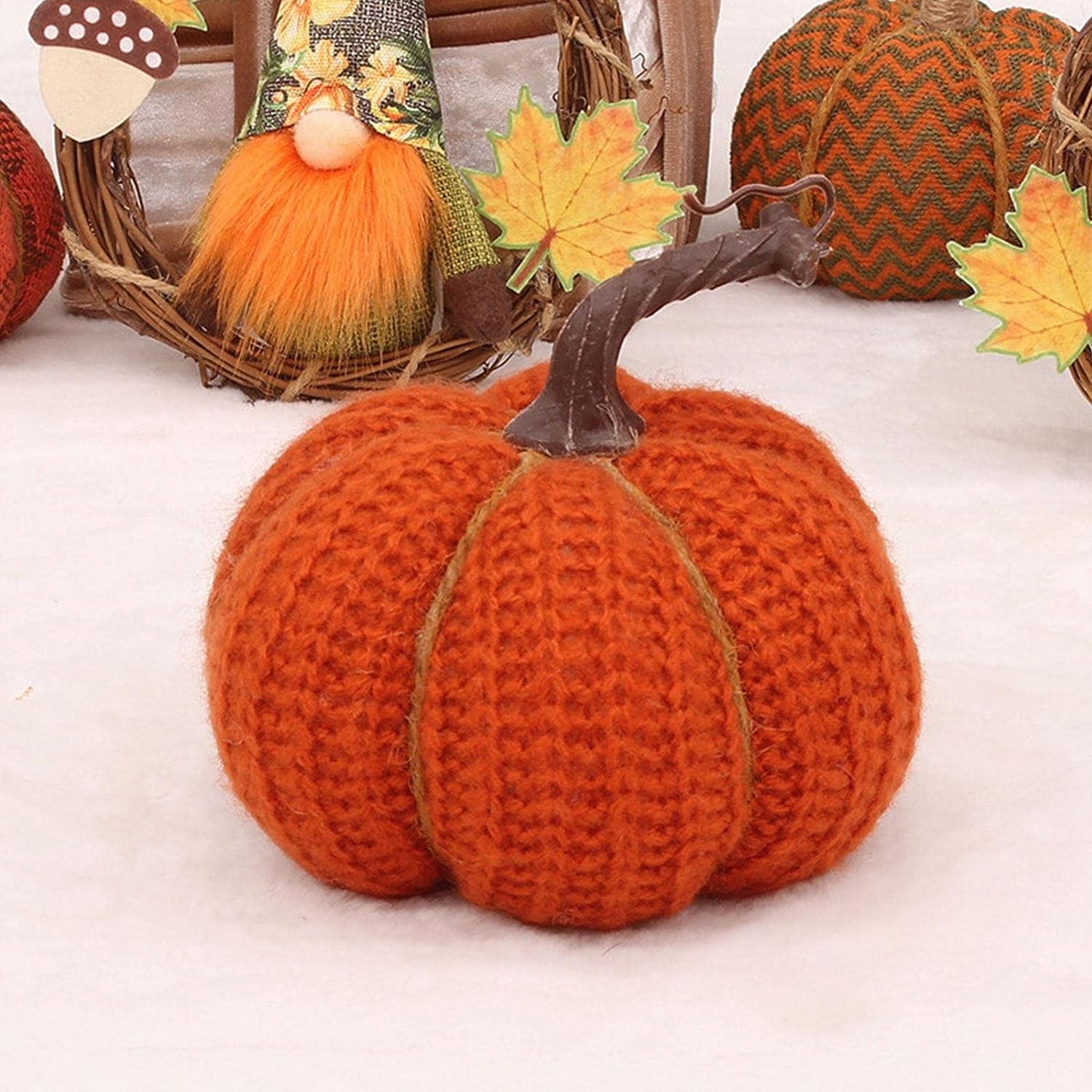 🍁Fall Sale 48% Off- Hand Knitted Pumpkins for the Harvest Festival