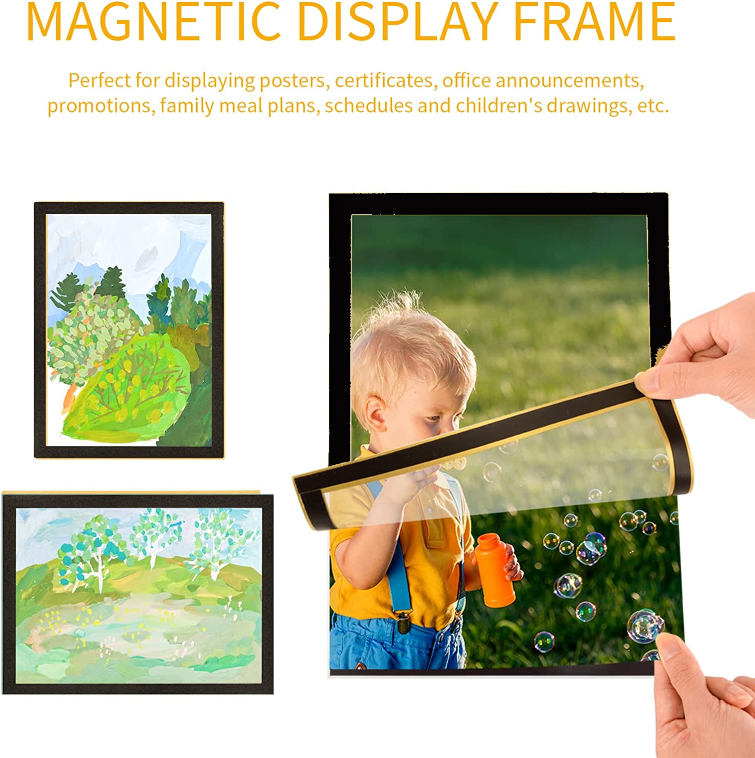 Self Adhesive Magnetic Sign Holder(Buy More Save More)-EchoDecor