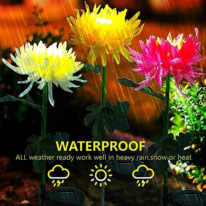 🎁Best Mother's Day Gift Of 2023-🎁 - Spring Chrysanthemum Solar Garden Stake LED-EchoDecor