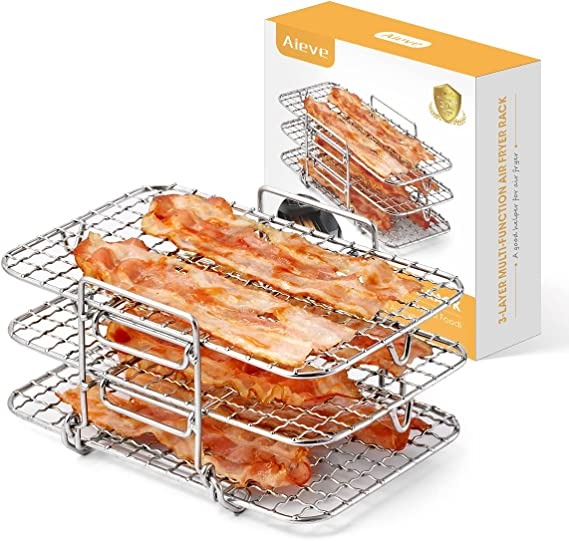 304 Stainless Steel Multi-Layer Dehydrator Rack Toast Rack Air Fryer-EchoDecor