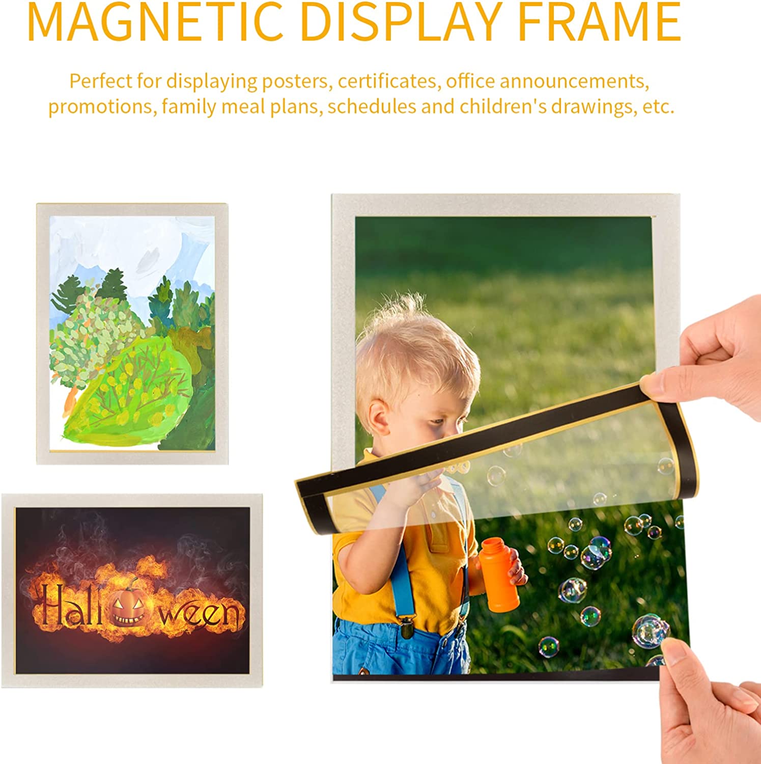 Self Adhesive Magnetic Sign Holder(Buy More Save More)-EchoDecor