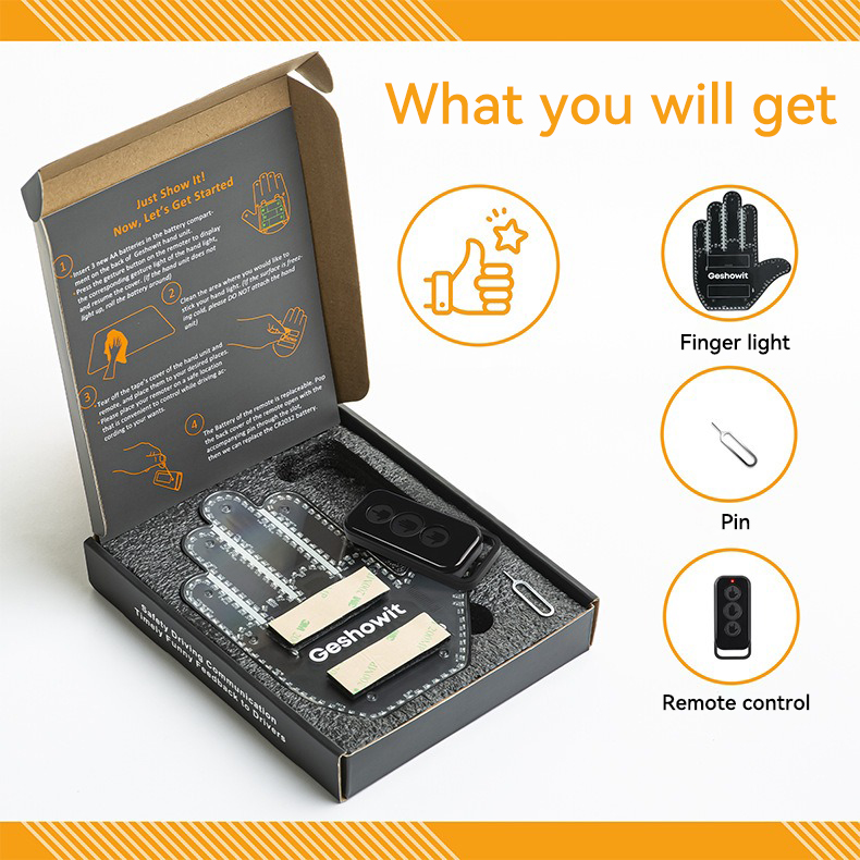 Car Led Finger Gesture Remote Control Lights-EchoDecor