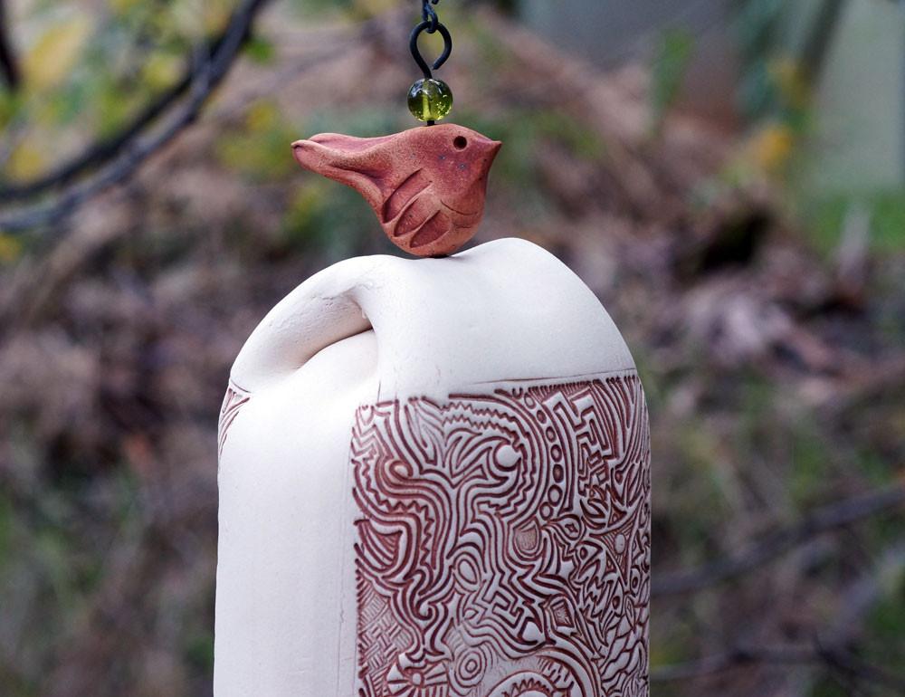 Handmade Wind Chime Garden Bell with Starburst Pattern-EchoDecor