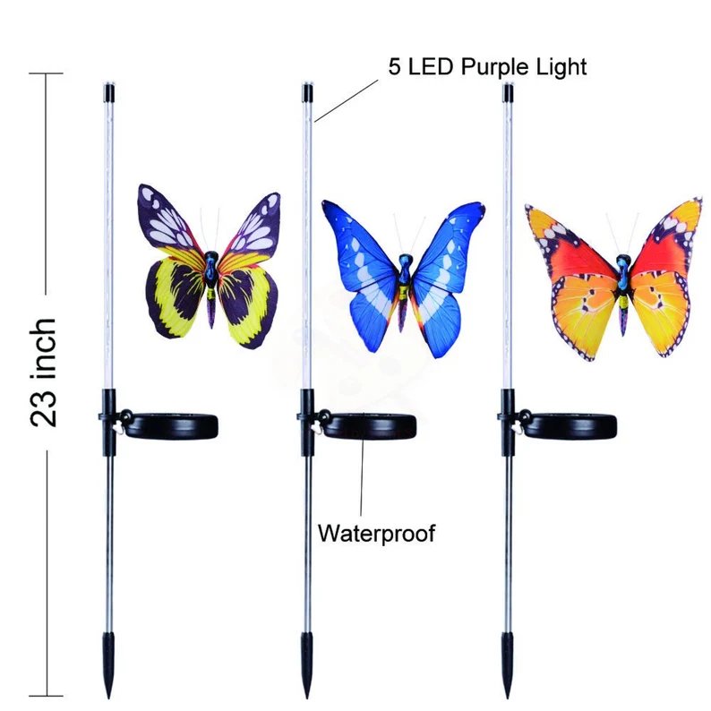 SOLAR GARDEN LIGHTS-butterfly lamp-EchoDecor