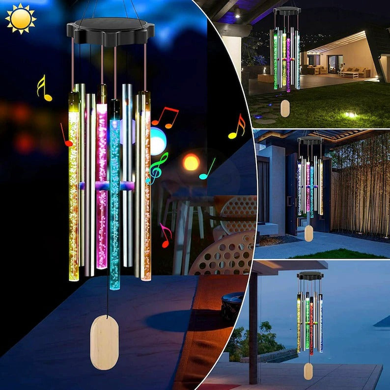 Solar Lights Outdoor Wind Bells-EchoDecor