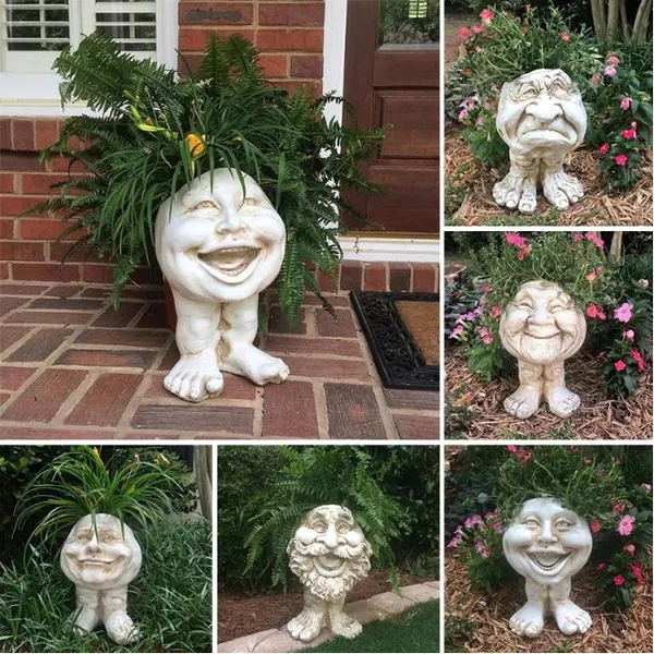 Mugglys Face Statue Planter - Happy New Year 50% OFF🎊-EchoDecor