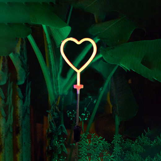 💟2022 NEW Solar LED Neon Unique Profile Friendly Garden Stake Light Sign-EchoDecor