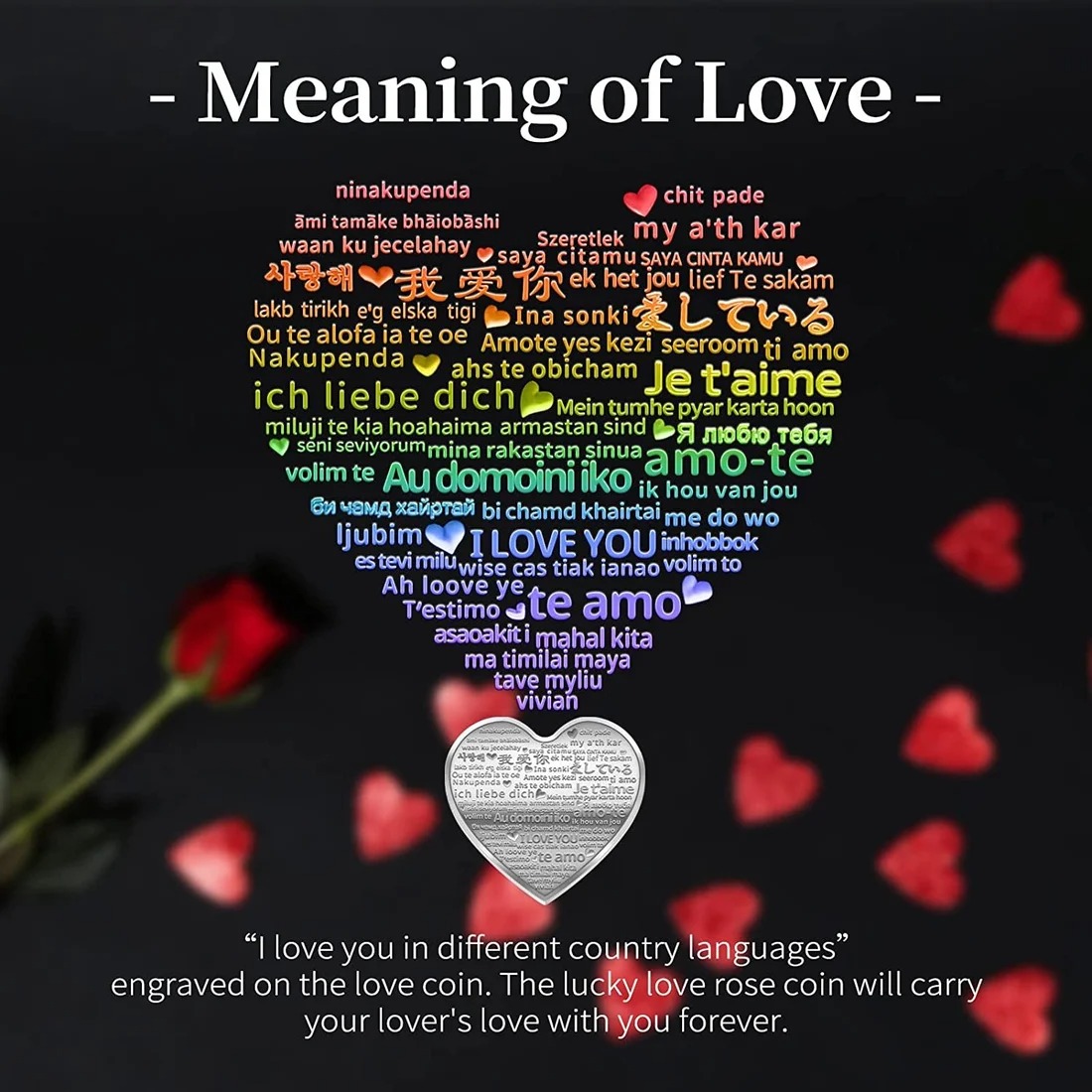 Rose Heart-Shaped Commemorative Coin❤️-EchoDecor