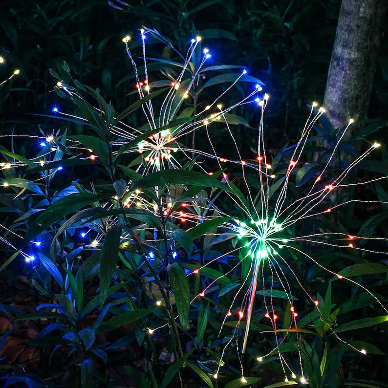 105 LED Multi Color Outdoor Firework Solar Garden Decorative Lights-EchoDecor