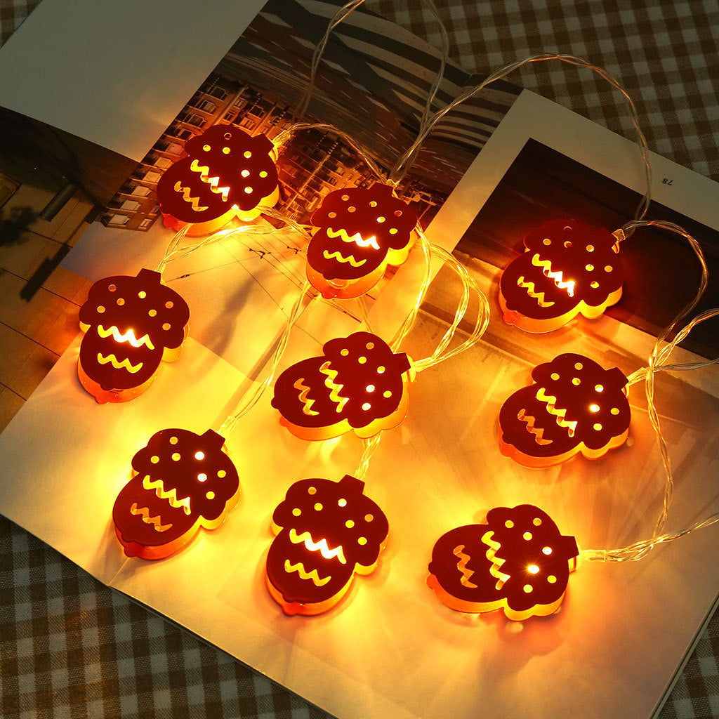 Metal Pine Cone String Lights-EchoDecor