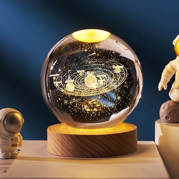 3D Planet Crystal Ball-EchoDecor