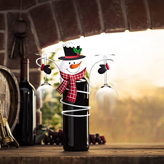 💥CLEARANCE SALE💥-Holiday Wine Bottle Glass Holders-EchoDecor