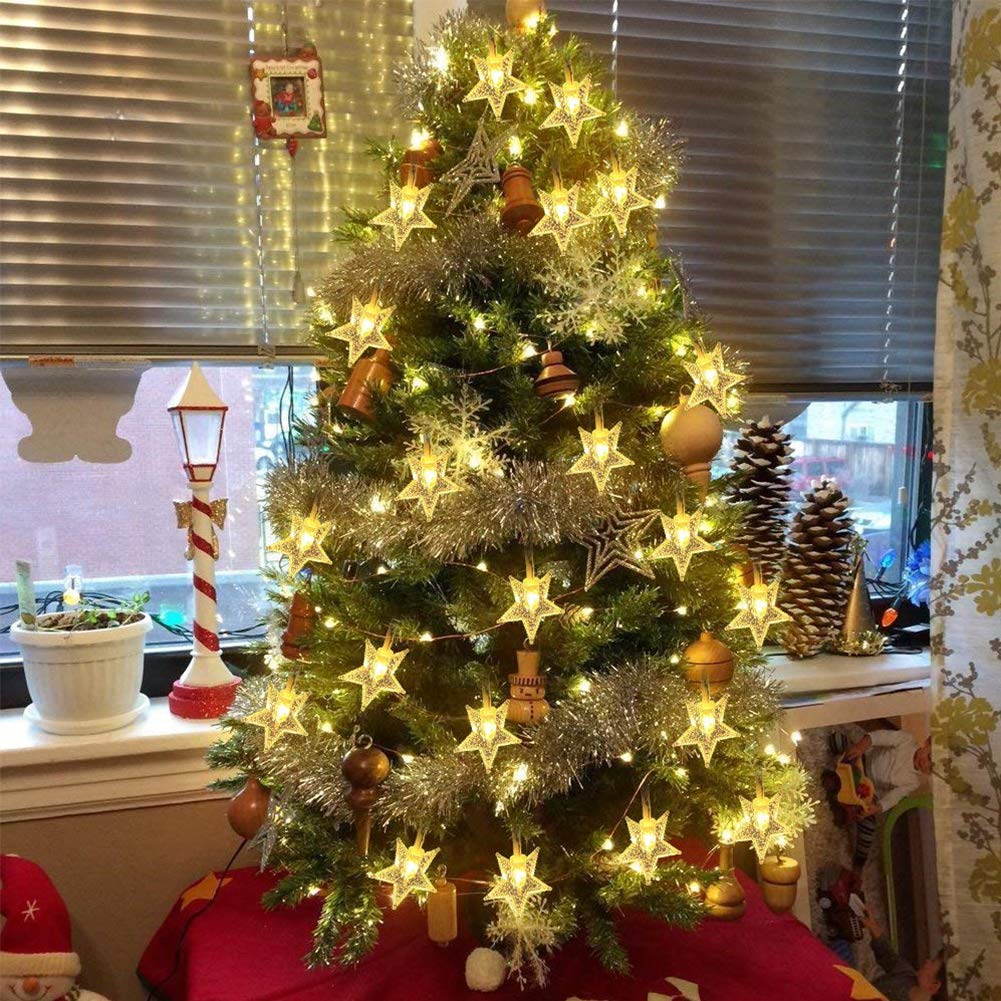 100 LED Star String Holiday Light-EchoDecor