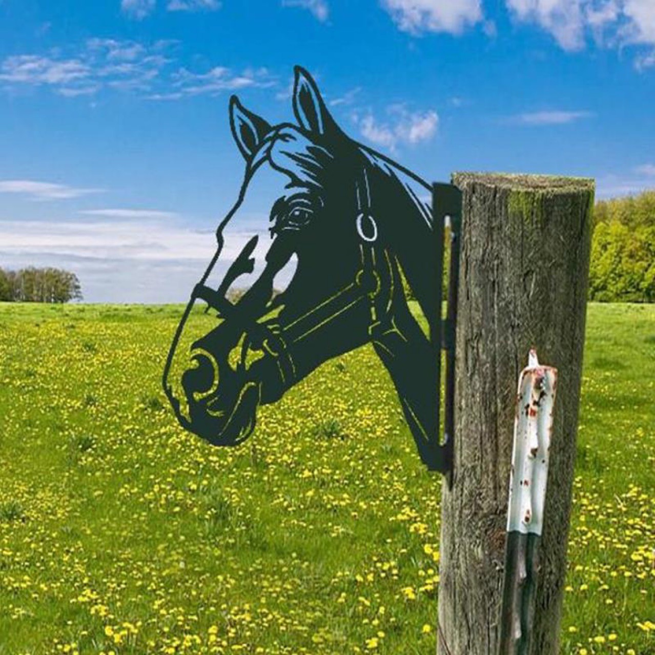 🐏 Outdoor Garden Farm Peeping Goat Metal Artwork Indoor Decoration-EchoDecor