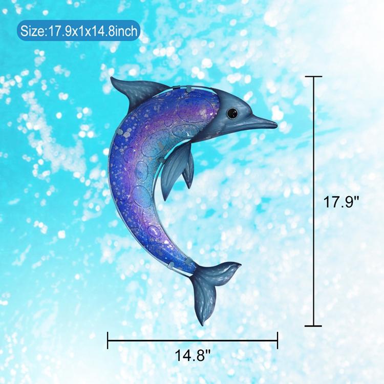 Metal Dophin-EchoDecor
