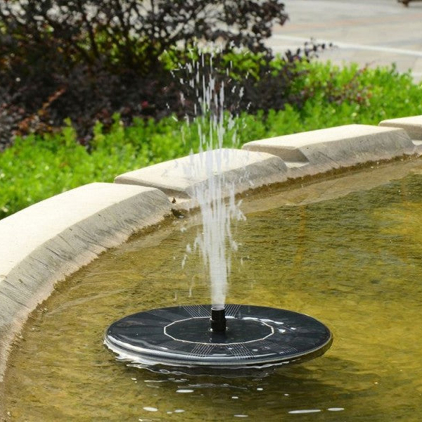 Solar Powered Water Fountain-EchoDecor