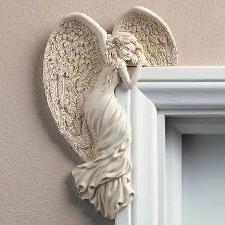 💘Door Frame Angel Wing Sculpture Retro Wall Decoration🧚‍♀️-EchoDecor