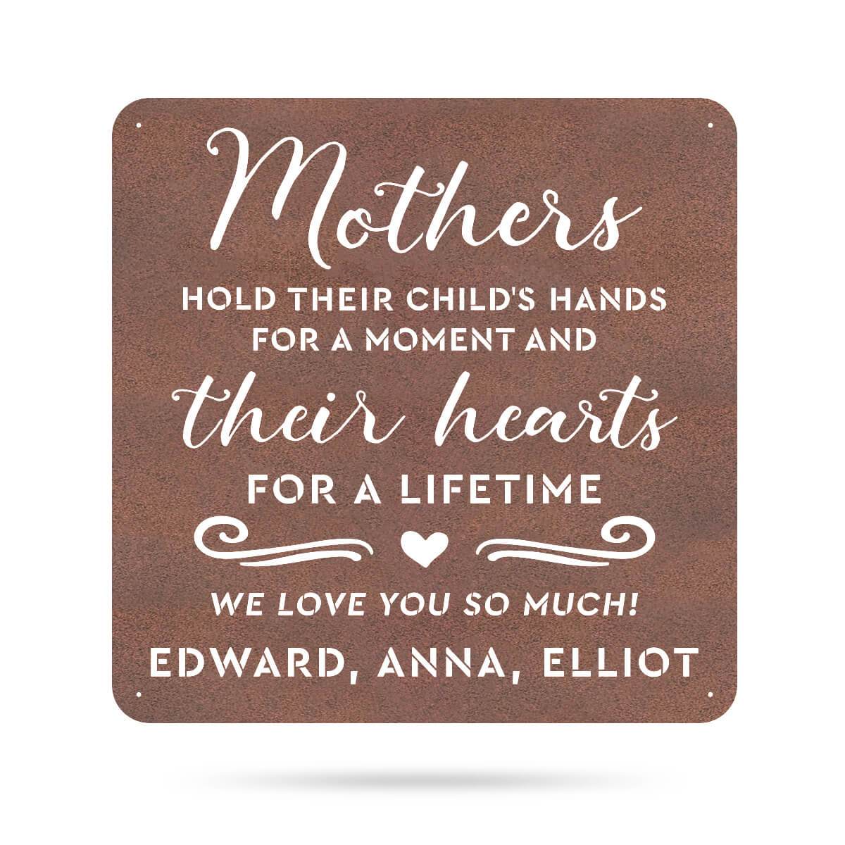 Mothers Hold Their Child's Hearts Wall Art-EchoDecor