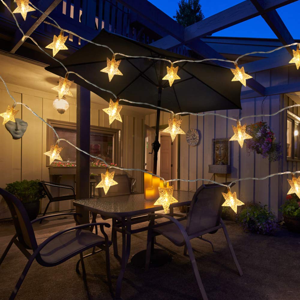 100 LED Star String Holiday Light-EchoDecor