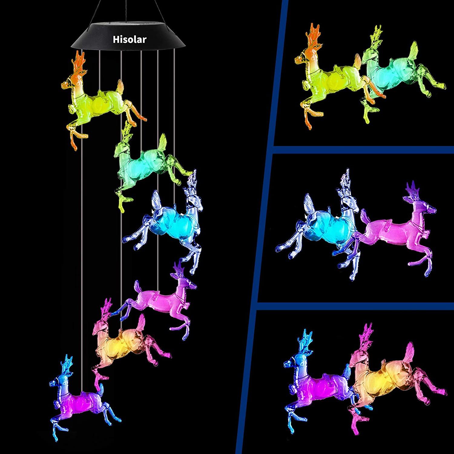 Outdoor solar wind chime lamp-EchoDecor