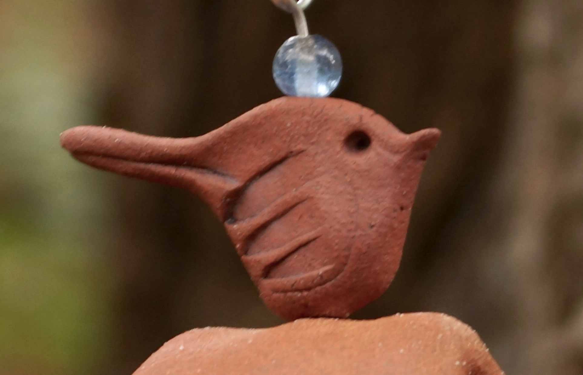 Bereavement Gift Wind Chime with Bird Sculpture-EchoDecor